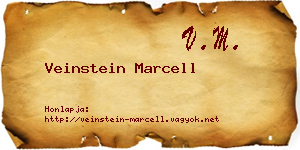 Veinstein Marcell névjegykártya