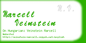 marcell veinstein business card